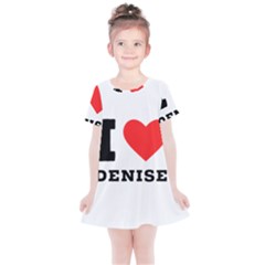 I Love Denise Kids  Simple Cotton Dress by ilovewhateva