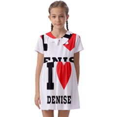 I Love Denise Kids  Asymmetric Collar Dress by ilovewhateva