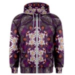 Rosette Kaleidoscope Mosaic Abstract Background Art Men s Zipper Hoodie