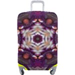 Rosette Kaleidoscope Mosaic Abstract Background Art Luggage Cover (Large)