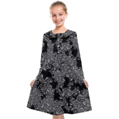 Modern Tribalism Elegance Print Kids  Midi Sailor Dress