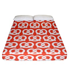 Coral Pretzel Illustrations Pattern Fitted Sheet (california King Size) by GardenOfOphir