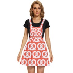 Coral Pretzel Illustrations Pattern Apron Dress by GardenOfOphir