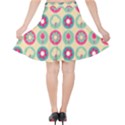 Chic Floral Pattern Velvet High Waist Skirt View2
