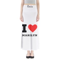 I Love Marilyn Full Length Maxi Skirt by ilovewhateva