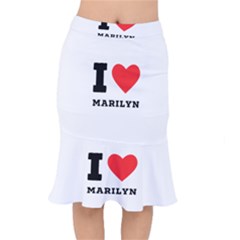 I Love Marilyn Short Mermaid Skirt by ilovewhateva