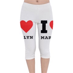 I Love Marilyn Velvet Capri Leggings  by ilovewhateva