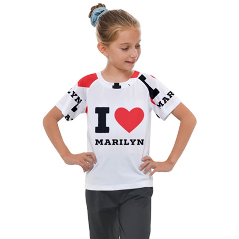 I Love Marilyn Kids  Mesh Piece Tee by ilovewhateva