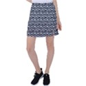 Black And White Owl Pattern Tennis Skirt View1