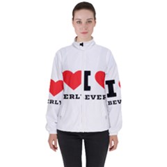 I Love Beverly Women s High Neck Windbreaker by ilovewhateva