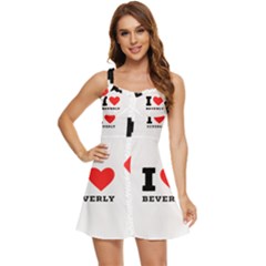 I Love Beverly Ruffle Edge Bra Cup Chiffon Mini Dress by ilovewhateva