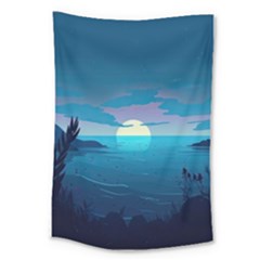 Ai Generated Ocean Sea Water Anime Nautical Large Tapestry