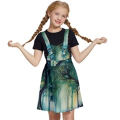 Trees Forest Mystical Forest Nature Kids  Apron Dress by Ravend