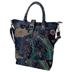 Ai Generated Flower Trees Forest Mystical Forest Buckle Top Tote Bag by Ravend