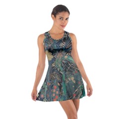 Ai Generated Flower Trees Forest Mystical Forest Cotton Racerback Dress by Ravend