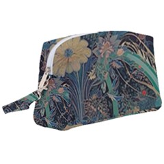 Ai Generated Flower Trees Forest Mystical Forest Wristlet Pouch Bag (large) by Ravend