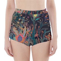 Ai Generated Trees Forest Mystical Forest Nature High-waisted Bikini Bottoms