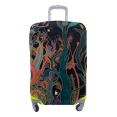 Ai Generated Trees Forest Mystical Forest Nature Luggage Cover (small)