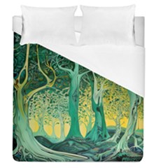 Nature Trees Forest Mystical Forest Jungle Duvet Cover (queen Size)