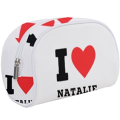 I Love Natalie Make Up Case (large) by ilovewhateva