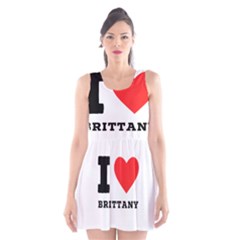 I Love Brittany Scoop Neck Skater Dress by ilovewhateva