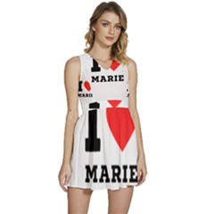 I Love Marie Sleeveless High Waist Mini Dress by ilovewhateva
