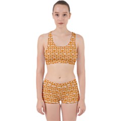 Yellow And White Owl Pattern Work It Out Gym Set by GardenOfOphir