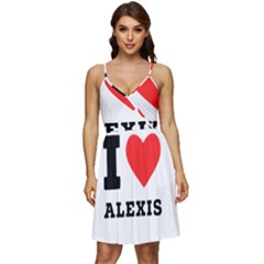 I Love Alexis V-neck Pocket Summer Dress  by ilovewhateva