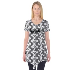 Candy Illustration Pattern Short Sleeve Tunic  by GardenOfOphir