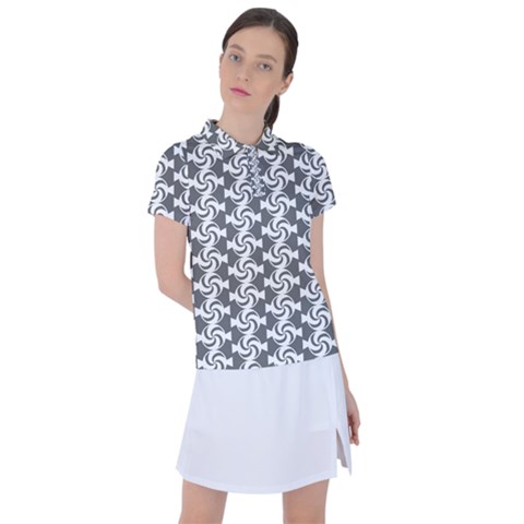 Candy Illustration Pattern Women s Polo Tee by GardenOfOphir