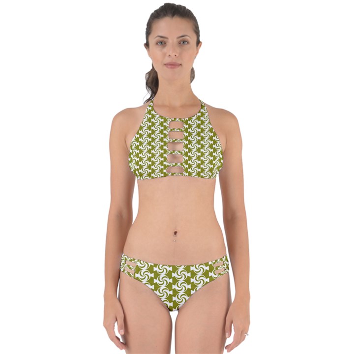 Candy Illustration Pattern Perfectly Cut Out Bikini Set