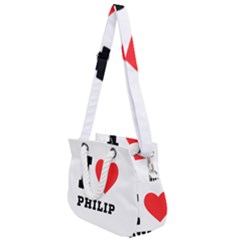 I Love Philip Rope Handles Shoulder Strap Bag by ilovewhateva