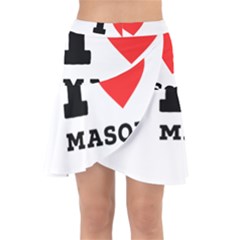 I Love Mason Wrap Front Skirt by ilovewhateva