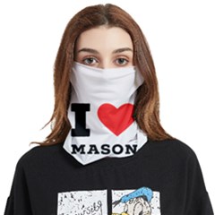 I Love Mason Face Covering Bandana (two Sides) by ilovewhateva