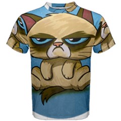 Grumpy Cat Men s Cotton Tee by Jancukart