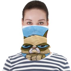 Grumpy Cat Face Seamless Bandana (adult) by Jancukart