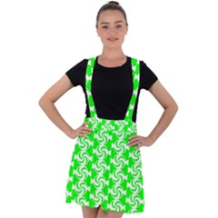 Candy Illustration Pattern Velvet Suspender Skater Skirt