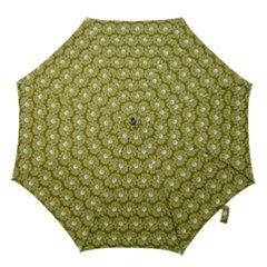 Gerbera Daisy Vector Tile Pattern Hook Handle Umbrellas (small) by GardenOfOphir