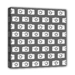 Modern Chic Vector Camera Illustration Pattern Mini Canvas 8  x 8  (Stretched)