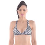 Modern Chic Vector Camera Illustration Pattern Plunge Bikini Top