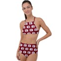 Modern Chic Vector Camera Illustration Pattern High Waist Tankini Set View1