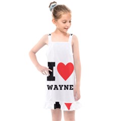 I Love Wayne Kids  Overall Dress by ilovewhateva