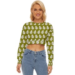 Ladybug Vector Geometric Tile Pattern Lightweight Long Sleeve Sweatshirt by GardenOfOphir
