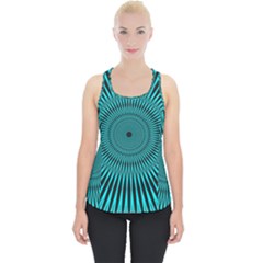 Illusion Geometric Background Piece Up Tank Top