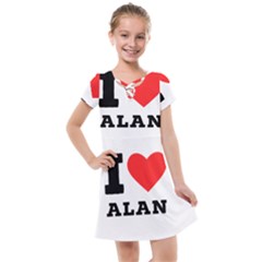 I Love Alan Kids  Cross Web Dress by ilovewhateva