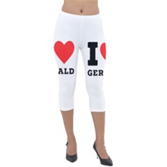 I Love Gerald Lightweight Velour Capri Leggings  by ilovewhateva