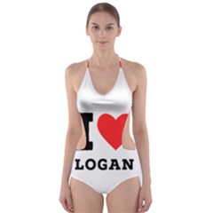 I Love Logan Cut-out One Piece Swimsuit by ilovewhateva