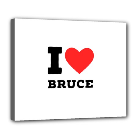 I Love Bruce Deluxe Canvas 24  X 20  (stretched) by ilovewhateva