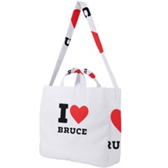 I Love Bruce Square Shoulder Tote Bag by ilovewhateva