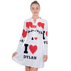 I Love Dylan  Long Sleeve Panel Dress by ilovewhateva
